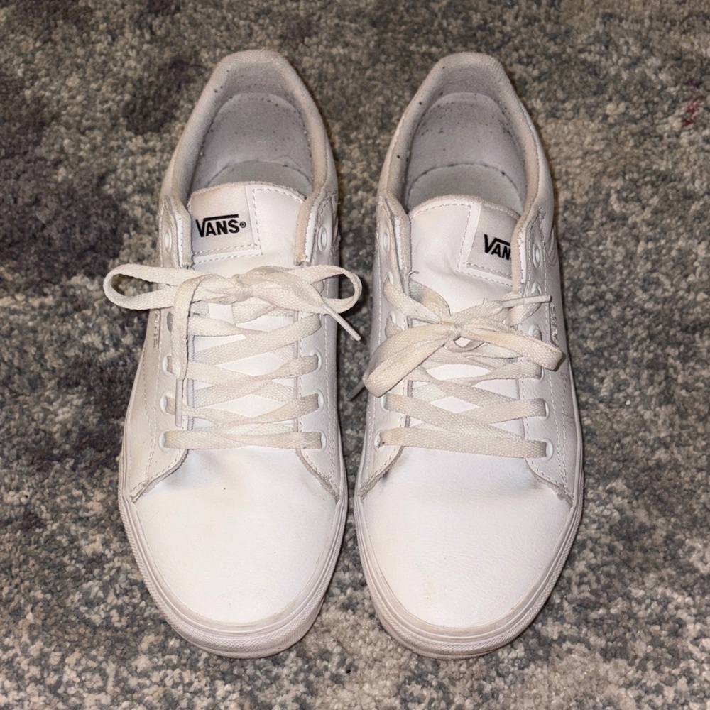 Vans Classic White Lace-Up Sneakers
